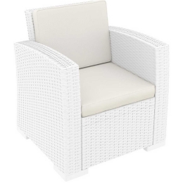 Πολυθρόνα Monaco White 53-0160 Siesta