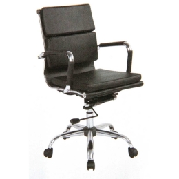 Πολυθρόνα Γραφείου Bs8100 Μαύρο 01-0136 56Χ61Χ89/94cm