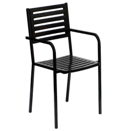 Πολυθρόνα Μεταλλική Ristretto Μαύρο 24-0092 52Χ52Χ85cm