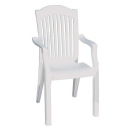 Πολυθρόνα Πλαστική Star White 02-0142 Siesta