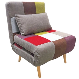 Πολυθρόνα Sara Patchwork 40-0012 89Χ80Χ88cm