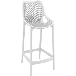 Σκαμπό Μπαρ Air 65 White 20-0372 44X51X65/95cm Siesta Πολυπροπυλένιο
