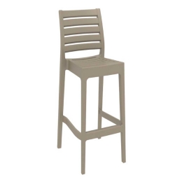Σκαμπό Μπαρ Ares Dove Grey 20-0345 45Χ51Χ108cm Siesta Πολυπροπυλένιο