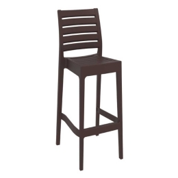 Σκαμπό Μπαρ Ares Brown 20-0342 45Χ51Χ108cm Siesta Πολυπροπυλένιο