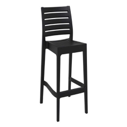Σκαμπό Μπαρ Ares Black 20-0341 45Χ51Χ108cm Siesta Πολυπροπυλένιο