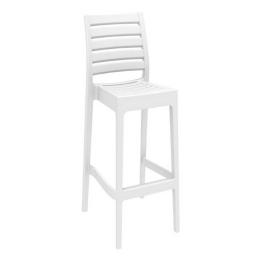 Σκαμπό Μπαρ Ares White 20-0344 45Χ51Χ108cm Siesta Πολυπροπυλένιο