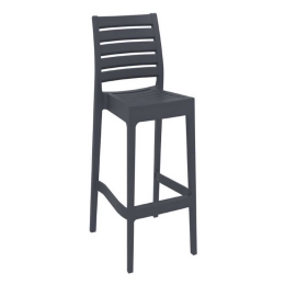 Σκαμπό Μπαρ Ares Dark Grey 20-0343 45Χ51Χ108cm Siesta Πολυπροπυλένιο