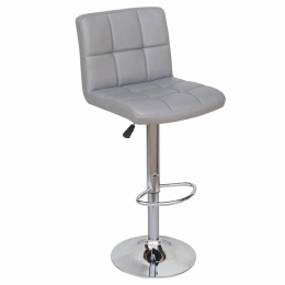 Σκαμπό Μπαρ Bar 40 Grey 43-2227 45Χ49Χ65-86/95-116cm Μέταλλο,Τεχνόδερμα