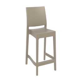 Σκαμπό Μπαρ Maya 65 Dove Grey 20-0386 44Χ50Χ98cm Siesta Πολυπροπυλένιο