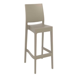 Σκαμπό Μπαρ Maya 75 Dove Grey 20-0382 45Χ51Χ108cm Siesta Πολυπροπυλένιο