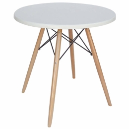 Τραπέζι Randy Werzalit White 08-0011 Φ60cm Werzalit,Ξύλο