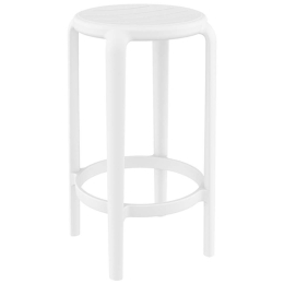Σκαμπό Μπαρ Tom 20.0785 36x36x65cm White Siesta