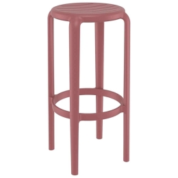 Σκαμπό Μπαρ Tom 20.0797 36x36x75cm Marsala Siesta