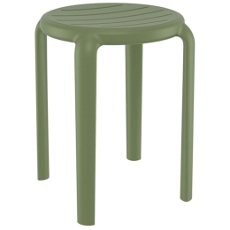 Σκαμπό Μπαρ Tom 20.0782 34x34x45cm Olive Green Siesta