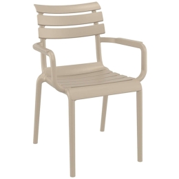 Πολυθρόνα Paris 20.0765 58x59x84cm Πολυπροπυλένιου Taupe Siesta