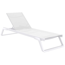 Ξαπλώστρα Tropic 20.0686 210x72x31cm White Siesta