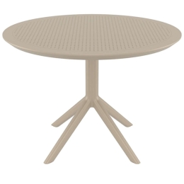 Τραπέζι Sky 20.0811 Φ105x74cm Πολυπροπυλένιου Taupe Siesta