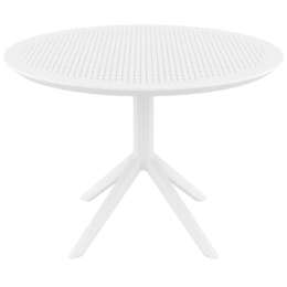 Τραπέζι Sky 20.0808 Φ105x74cm Πολυπροπυλένιου White Siesta