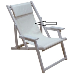 Μαξιλάρι Καρέκλας Σεζλόνγκ 63.0269 113x43cm Ecru Zita Plus