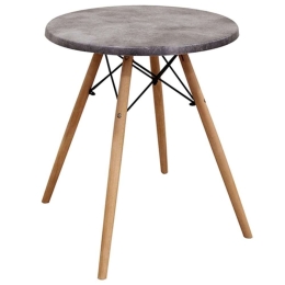 Τραπέζι Randy 08.0011.2 Werzalit Φ60cm Τσιμεντένιο Zita Plus