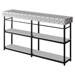 Κονσόλα PWF-0629 pakoworld λευκό-μαύρο 152x32x83εκ