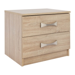 Κομοδινο Με 2 Συρταρια Και Χερουλι Hm2235.02 Sonama 48X40X42 cm Μελαμίνη