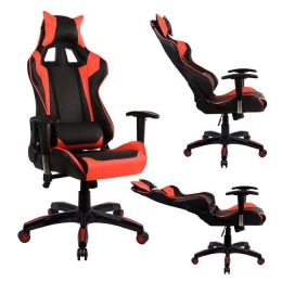 Καρέκλα Γραφείου Gaming Black-Red HM1056.01 67x70x134 - 124 εκ.