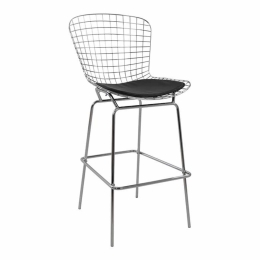 Σκαμπώ Μπαρ Manon HM8046.100 Chrome 54X61X113.5 Σετ 4τμχ Μέταλλο,Τεχνόδερμα
