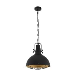 Φωτιστικό Οροφής Κρεμαστό Cannington 49742 Black-Gold Eglo Μέταλλο