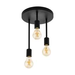 Φωτιστικό Οροφής Πλαφονιέρα Wilmcote 43126 Black Eglo Μέταλλο