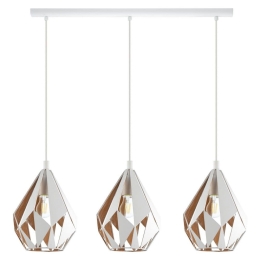 Φωτιστικό Οροφής Ράγα Carlton 1 43002 White-Gold Eglo Ατσάλι