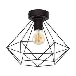 Φωτιστικό Οροφής Πλαφονιέρα Matt Tarbes 43004 Black Eglo