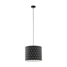 Φωτιστικό Οροφής Κρεμαστό Ramon 98351 Black Eglo Μέταλλο, Μεμβράνη