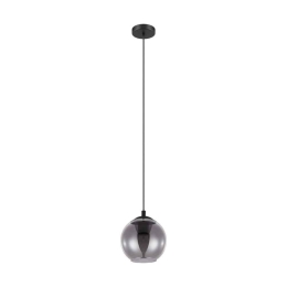 Φωτιστικό Οροφής Κρεμαστό Ariscani 98651 Black-Clear Eglo Μέταλλο,Γυαλί