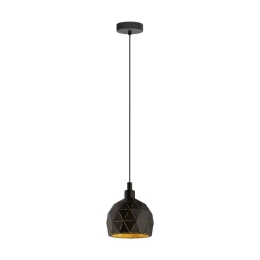 Φωτιστικό Οροφής Κρεμαστό Roccaforte 33345 Black-Gold Eglo Μέταλλο