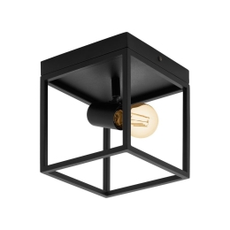 Φωτιστικό Οροφής Πλαφονιέρα Silentina 98331 Black Eglo Μέταλλο