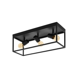 Φωτιστικό Οροφής  Silentina 98333 Black Eglo Μέταλλο