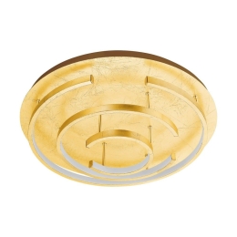 Φωτιστικό Οροφής Πλαφονιέρα Led Pozondon 98488 Gold Eglo Μέταλλο,Πλαστικό