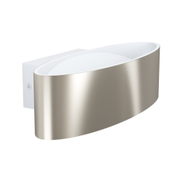 Φωτιστικό Τοίχου - Απλίκα Led Maccacari 98543 White-Silver Eglo Μέταλλο,Πλαστικό