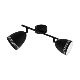 Φωτιστικό Οροφής Spot Sabatella 98168 Black-White Eglo Μέταλλο