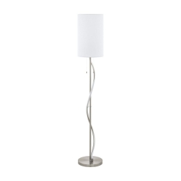 Φωτιστικό Δαπέδου Led Espartal 98309 White Eglo Μέταλλο,Ύφασμα