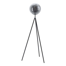 Φωτιστικό Δαπέδου Isorella 98509 Black-Clear Eglo Μέταλλο,Γυαλί
