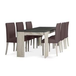 Τραπέζι Intro Cement-Sonoma 170x90x76cm 02-0220 Μελαμίνη