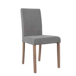 Καρέκλα Point 03-0827 (Σετ 2τμχ) 44x54xH90cm Light Grey Ξύλο,Ύφασμα