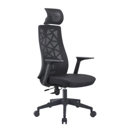 Καρέκλα Γραφείου Vitrio 25-0610 63x59xH115-127cm Black