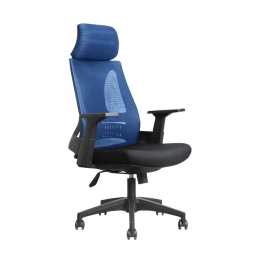 Καρέκλα Γραφείου Tie 25-0617 66x64xH120-130cm Blue - Black