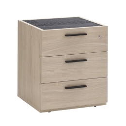 Συρταριέρα Γραφείου Davinci 24-0626 Με 3 Συρτάρια 50x47,2xH61,2cm Sonoma - Black Oak