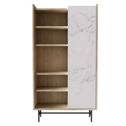 Βιβλιοθήκη Stockholm 28-0231 90x39,5x160cm Sonoma-White