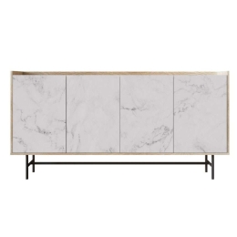 Μπουφές Stockholm 05-0562 161x39,5x80cm Multi Μοριοσανίδα, Μέταλλο