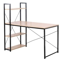 Γραφείο Με Βιβλιοθήκη Progress 28-0244 120x64xH120cm Sonoma-Black